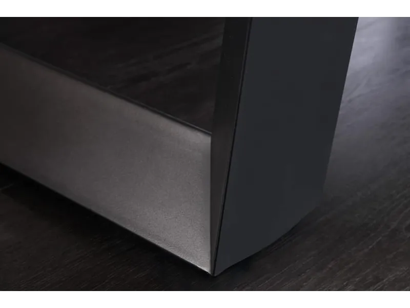 Table ZEUS 210 cm chêne naturel U métal noir | Adenia Home