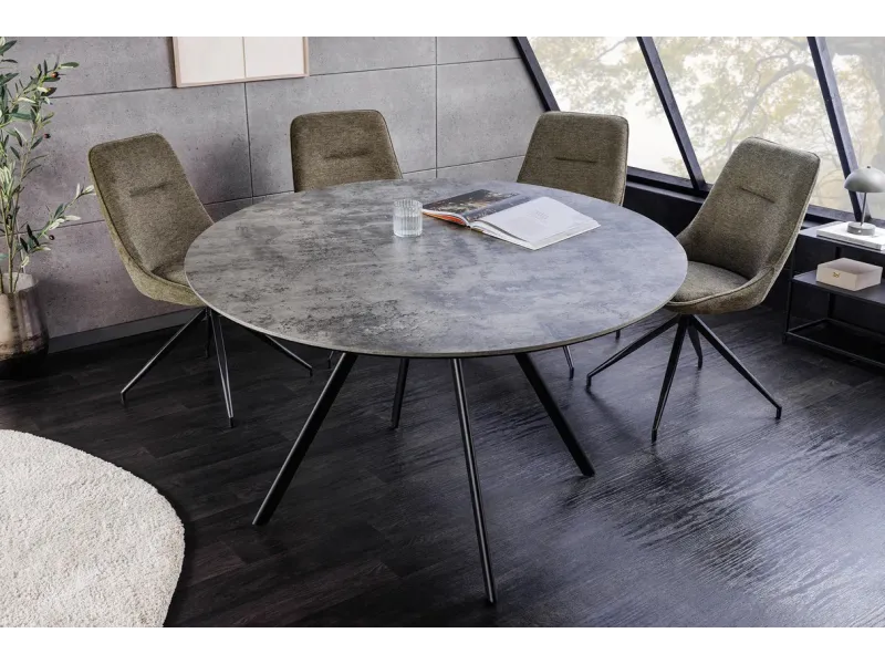 Table ronde ATELIER 120 cm béton gris | Adenia Home
