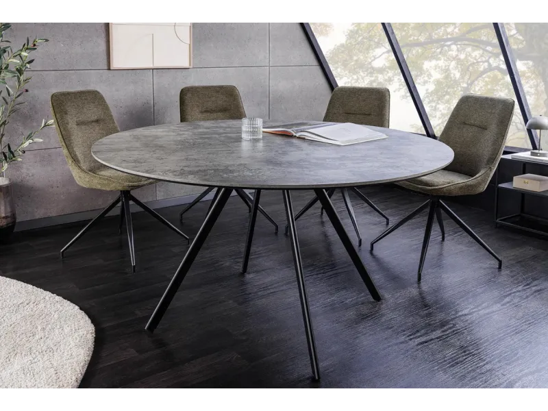 Table ronde ATELIER 120 cm béton gris | Adenia Home