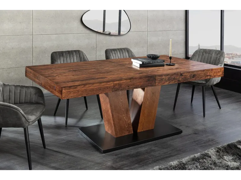 Table extensible RANCHO 160–200 cm pin naturel | Adenia Home