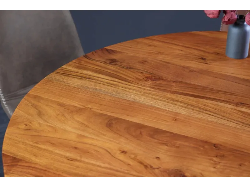 Table ronde MAISON JADE 140 cm acacia naturel | Adenia Home