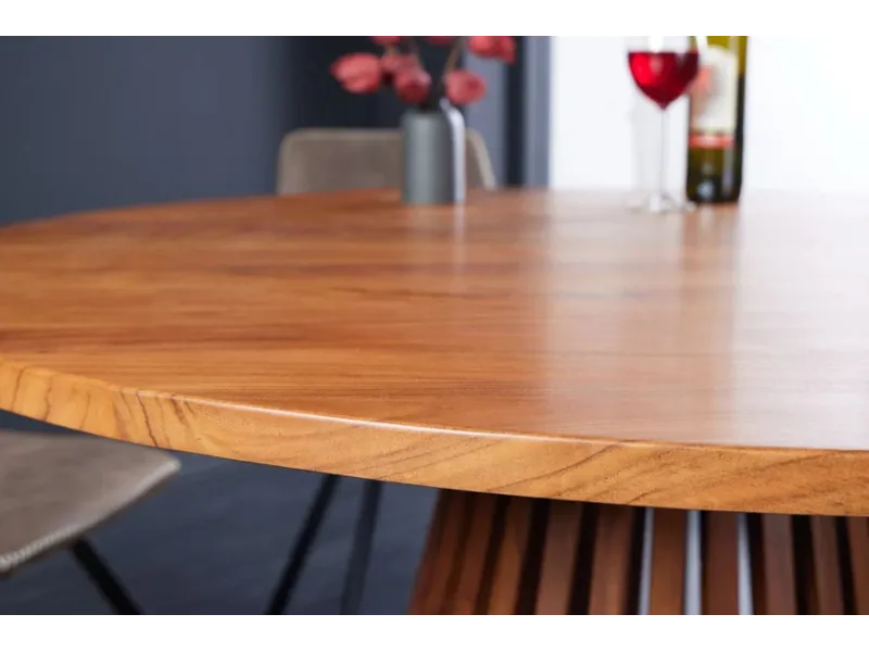 Table ronde MAISON JADE 120 cm bois d’acacia | Adenia Home