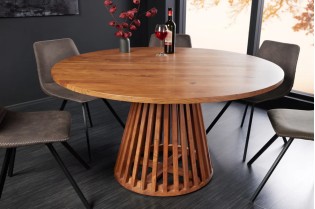 Table ronde MAISON JADE 120 cm bois d’acacia | Adenia Home