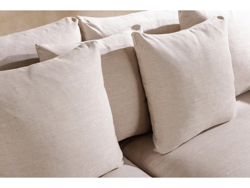 Canapé HEAVEN 3 places lin naturel 210 cm | Adenia Home