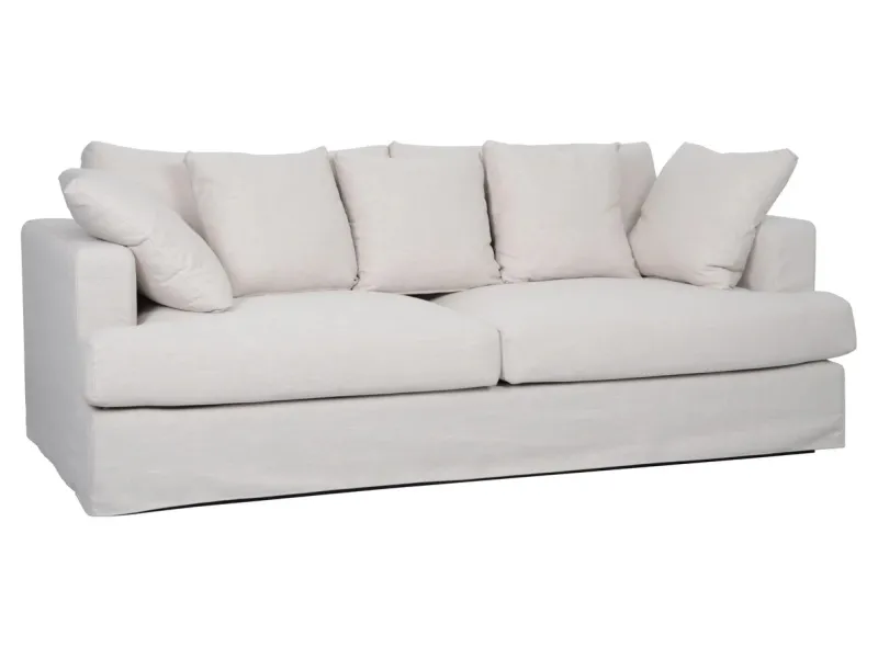 Canapé HEAVEN 3 places lin naturel 210 cm | Adenia Home