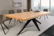 Table ZEUS 200 cm chêne naturel étoile métal noir | Adenia Home