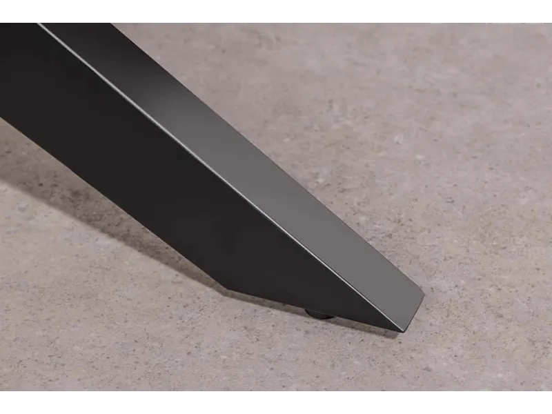 Table ZEUS 200 cm chêne naturel étoile métal noir | Adenia Home