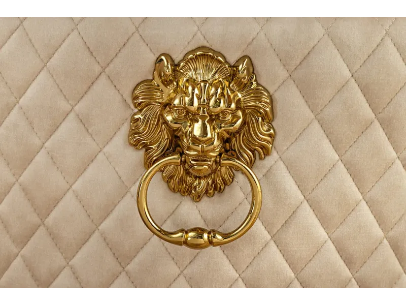 Fauteuil baroque en velours gris style capitonné Chaises de salle à...