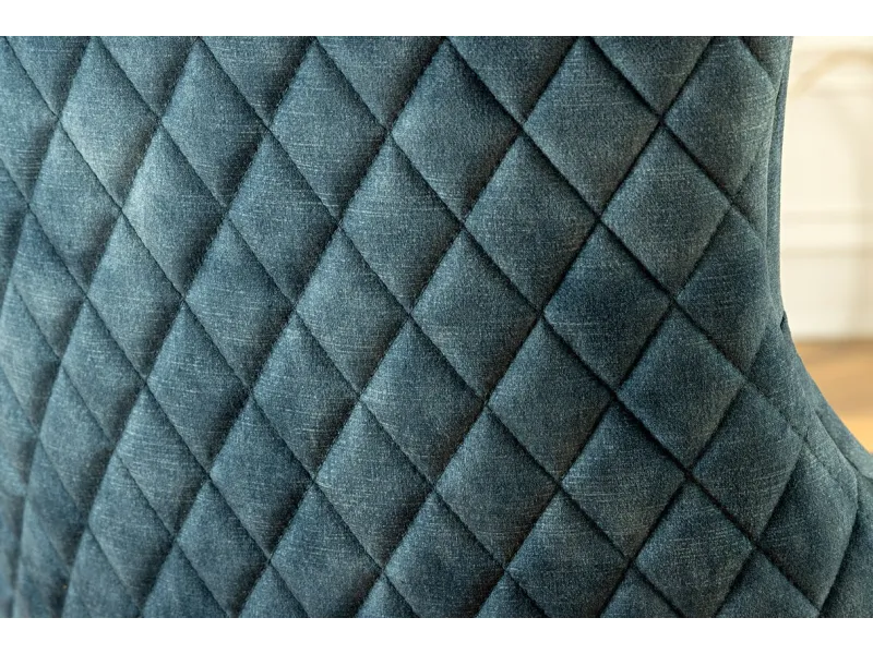 Fauteuil baroque en velours gris style capitonné Chaises de salle à...