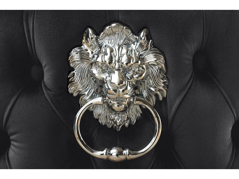 Chaise de salle à manger design baroque coloris gris argenté home |...