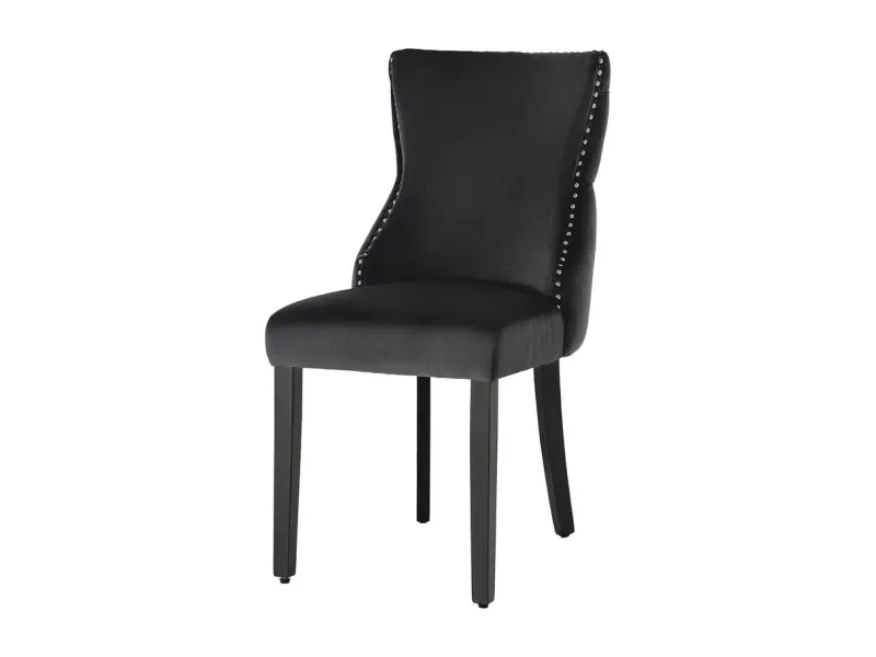 Chaise de salle à manger design baroque coloris gris argenté home |...