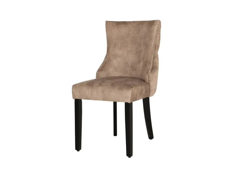 Chaise de salle à manger design baroque coloris gris argenté home |...