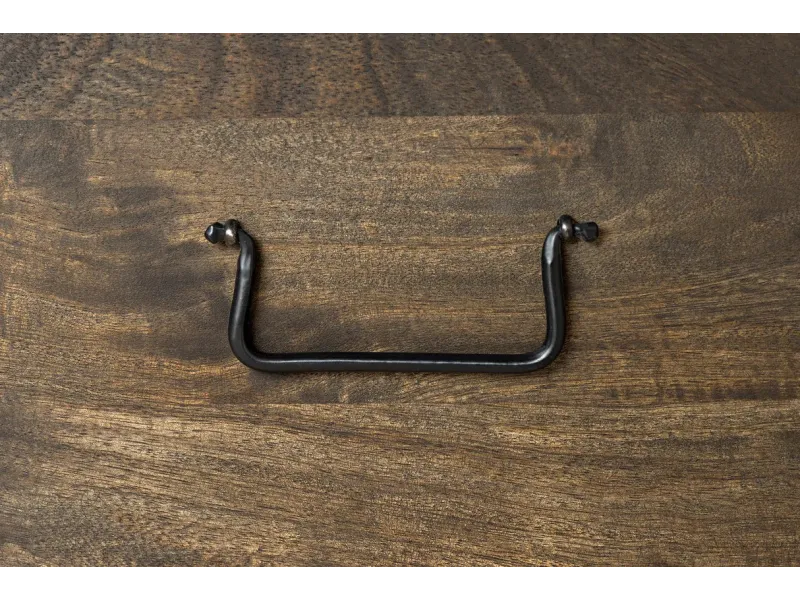 Banc coffre FACTORY LOFT – 115 cm – Bois de manguier taupe marron