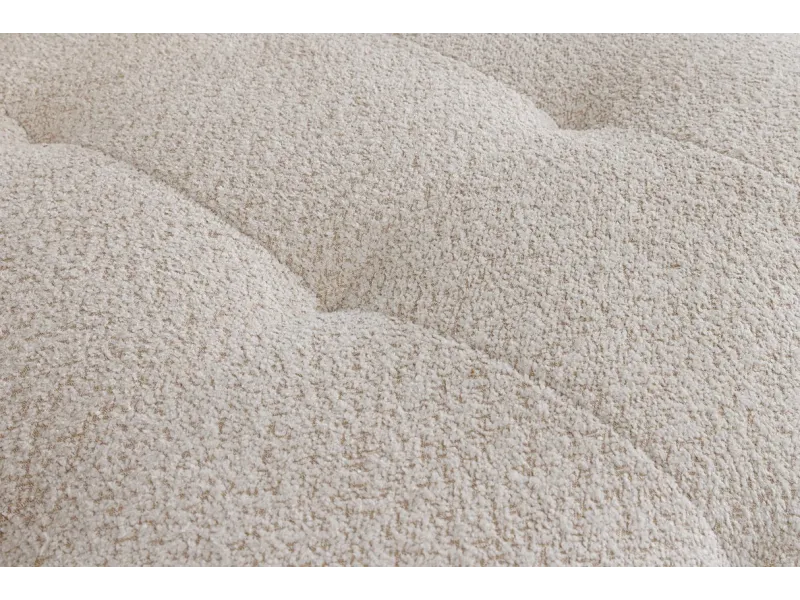 Canapé ROYAL 295 cm XL bouclé champagne beige – Adenia Home