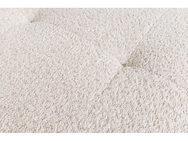 Tabouret ROYAL 120 cm bouclé champagne beige – Adenia Home