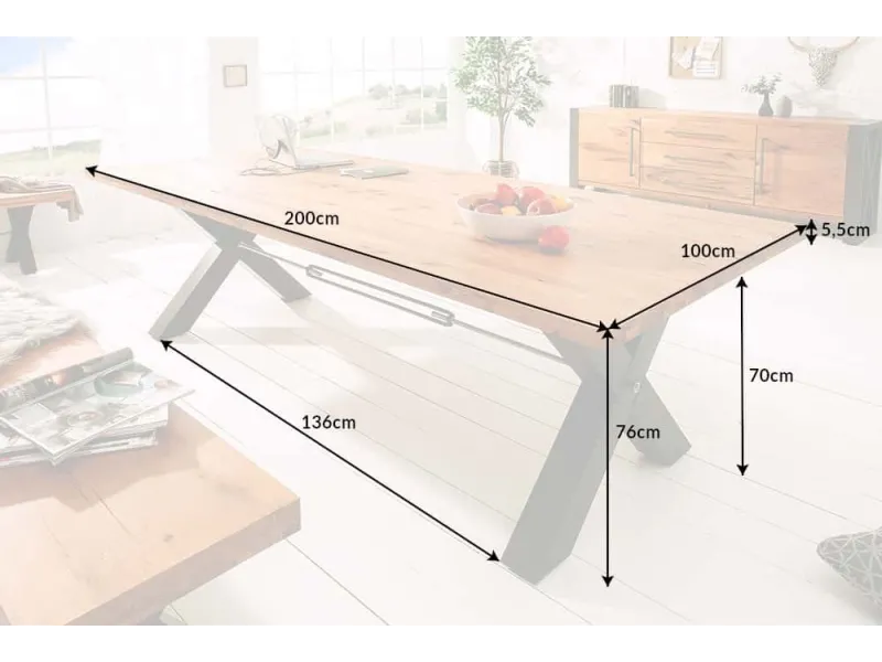 Table en bois massif pas cher | LIVRAISON GRATUITE | adeniahome