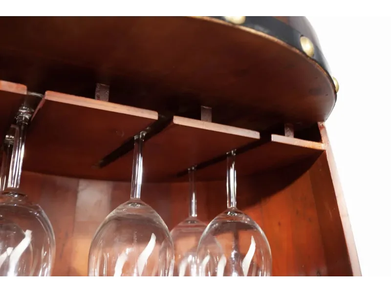 Étagère à vin BODEGA 100 cm – En sapin massif brun pour 24 bouteilles