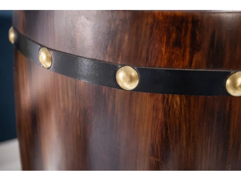 Étagère à vin BODEGA 100 cm – En sapin massif brun pour 24 bouteilles