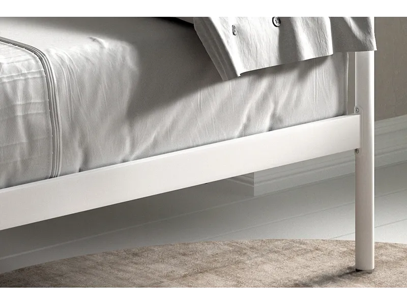 Lit fer forgé & lit métal |Lit banquette contemporain de 90x200 cm ...