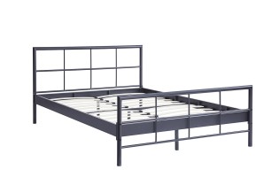 Lit fer forgé & lit métal |Lit adulte de 90x200 en métal coloris no... 2