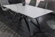 Table à manger extensible en céramique 180-225cm aspect marbre pas cher