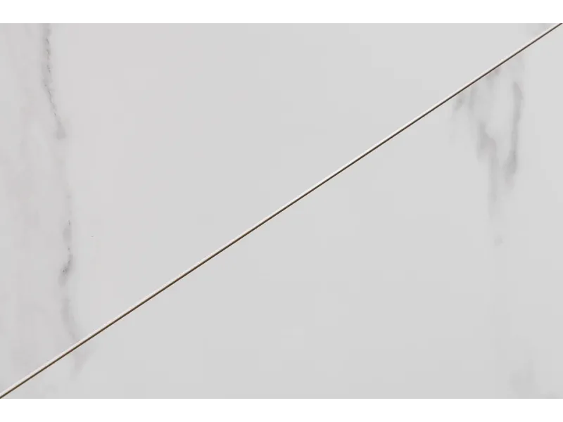 Table à manger extensible en céramique 180-225cm aspect marbre pas cher