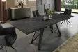 Table à manger extensible en céramique 180-225cm aspect marbre pas cher