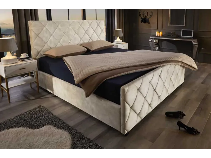 Lit adulte en bois massif |Lit moderne de 140x200 cm en pin massif ...