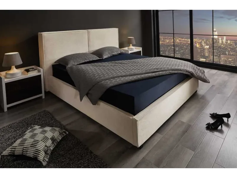 Lit adulte en bois massif |Lit moderne de 140x200 cm en pin massif ...