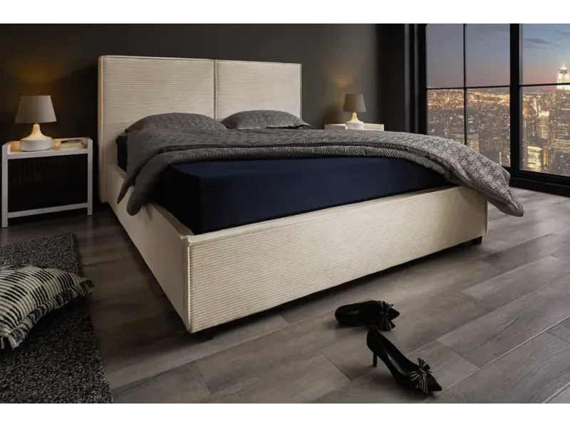 Lit adulte en bois massif |Lit moderne de 140x200 cm en pin massif ...