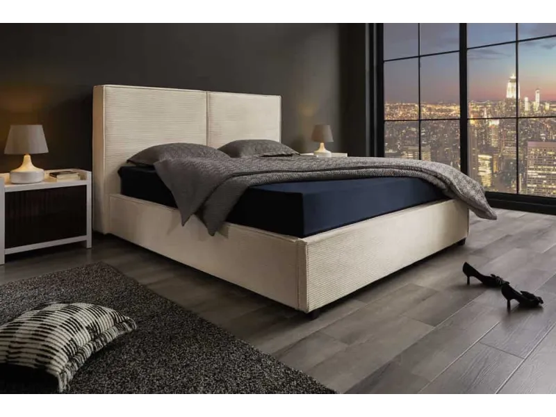 Lit adulte en bois massif |Lit moderne de 140x200 cm en pin massif ...