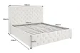 Lit adulte en bois massif |Lit moderne de 140x200 cm en pin massif ...