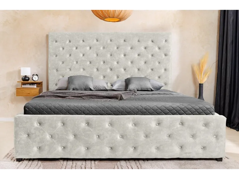 Lit adulte en bois massif |Lit moderne de 140x200 cm en pin massif ...