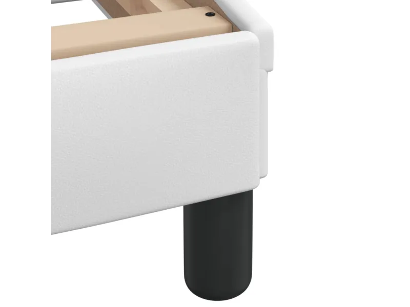 Cadre de lit Doven blanc 90x200 cm similicuir