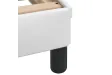 Cadre de lit Doven blanc 90x200 cm similicuir