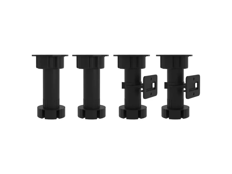 Ensemble de meubles de cuisine 4 pcs Noir Aggloméré