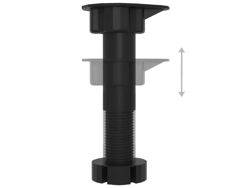 Ensemble de meubles de cuisine 4 pcs Noir Aggloméré