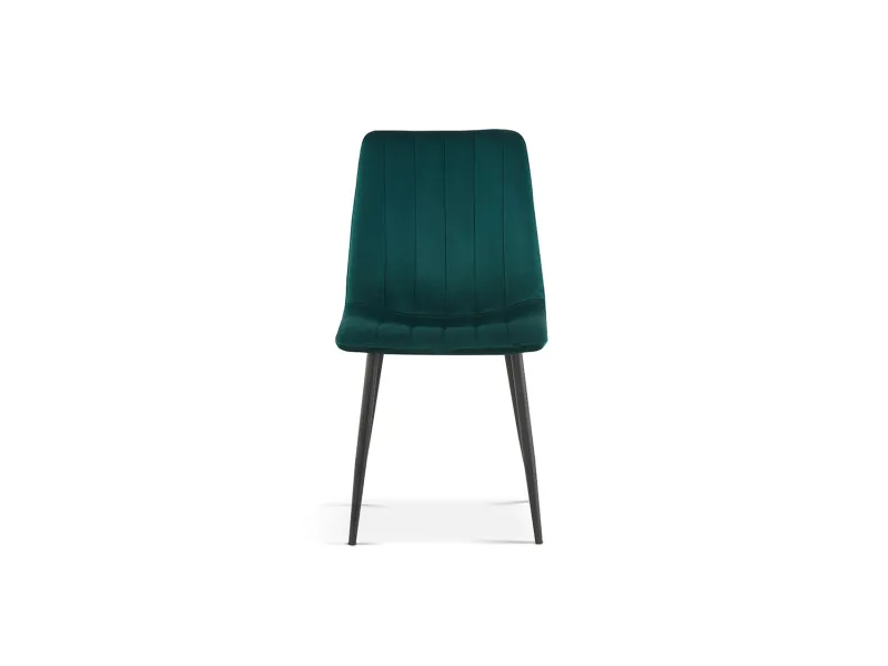 Lot de 4 Chaises de Salle à Manger Willis en Velours Vert – Élégance & Confort