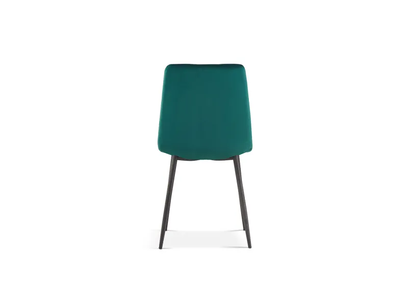 Lot de 4 Chaises de Salle à Manger Willis en Velours Vert – Élégance & Confort