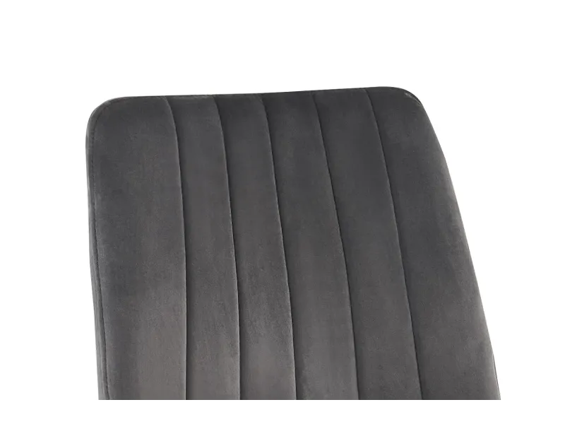 Lot de 4 chaises de Salle à Manger Willis en Velours Gris – Élégance Moderne & Confort