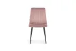 Lot de 4 chaises de Salle à Manger Willis en Velours Rose – Douceur, Style & Confort