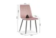 Lot de 4 chaises de Salle à Manger Willis en Velours Rose – Douceur, Style & Confort