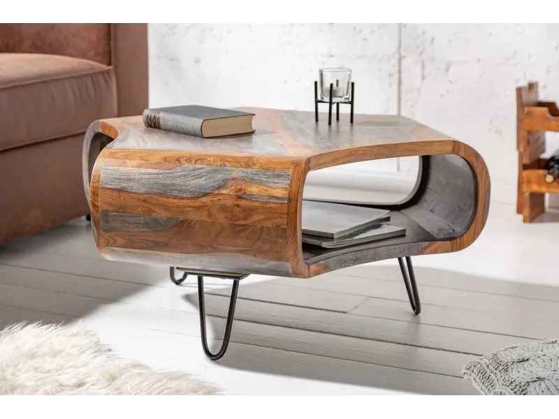 Table Basse en Bois 105cm Mango pas cher