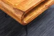 Table basse design rétro de 100cm coloris naturel en bois massif av...