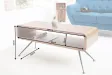Table basse design rétro de 100cm coloris naturel en bois massif av...