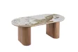 Table basse contemporaine |Table basse avec 6 poufs encastrable, ve...
