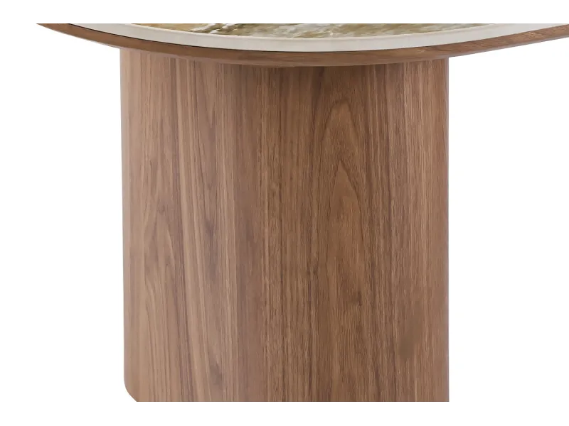 Table basse contemporaine |Table basse avec 6 poufs encastrable, ve...