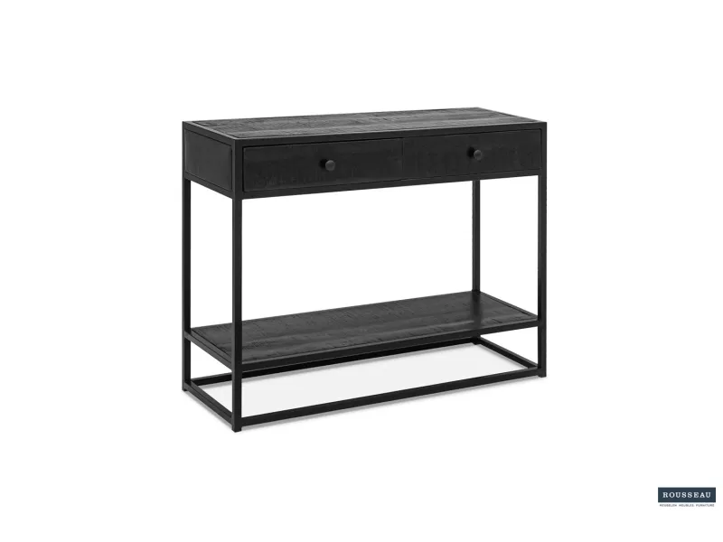 Console « Ace » – Bois de Manguier Noir