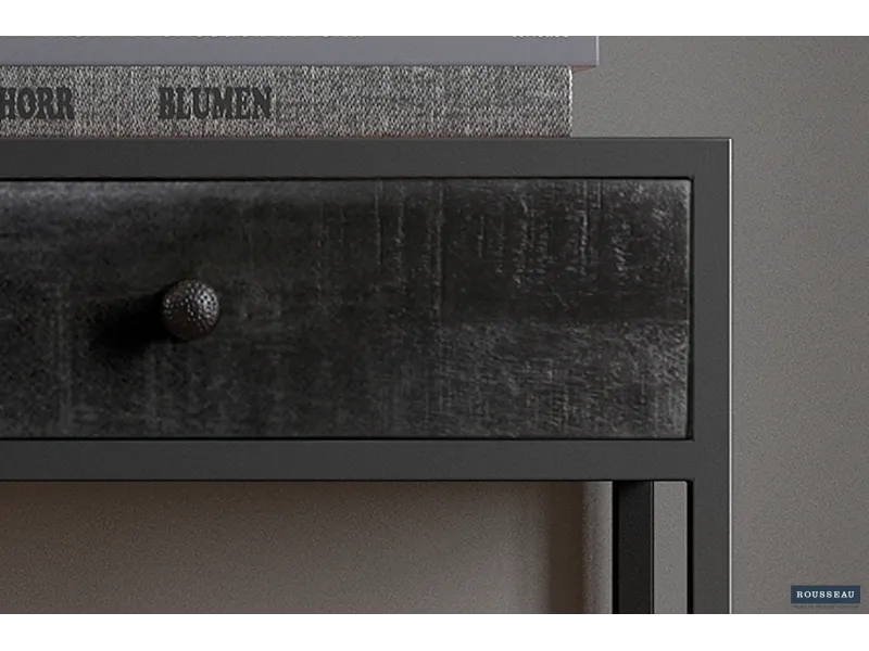 Console « Ace » – Bois de Manguier Noir