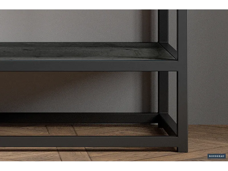 Console « Ace » – Bois de Manguier Noir